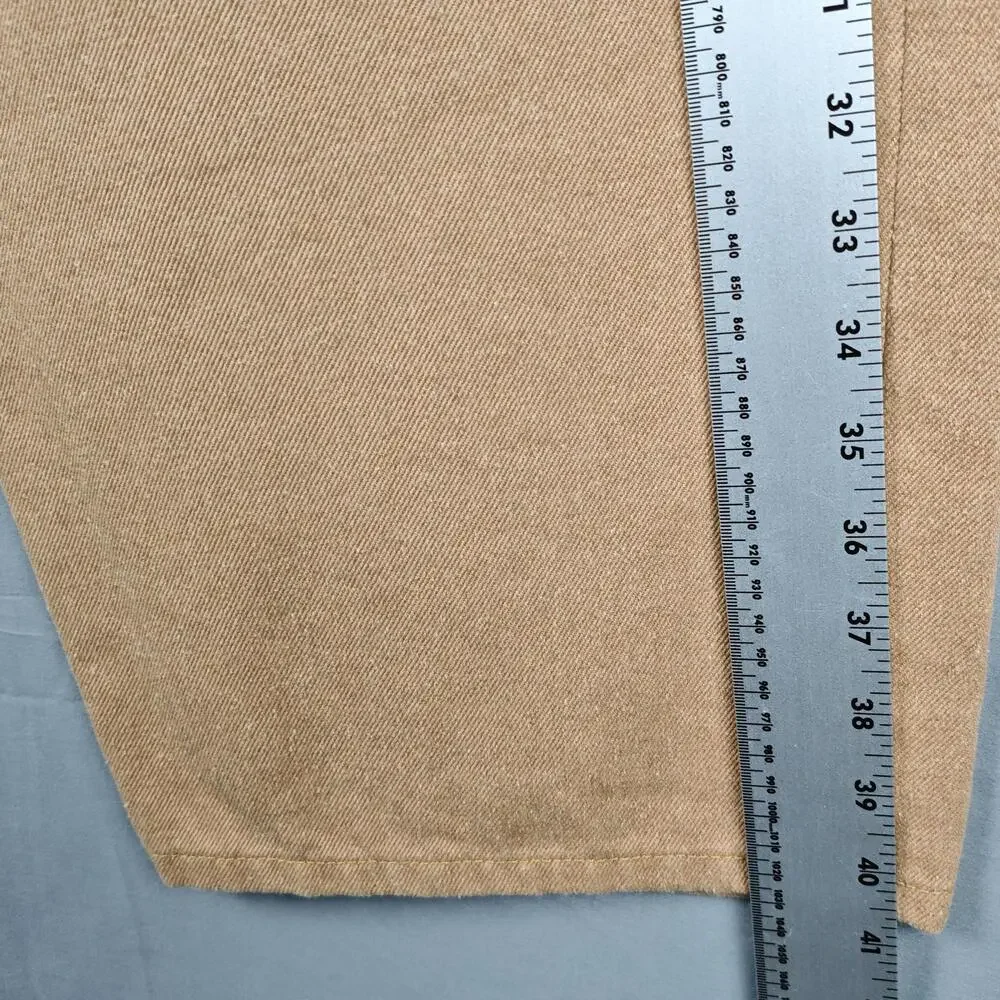 Cone Denim Carpenter Pants Mens 36x27 Brown Relaxed Fit Workwear Utility Pockets